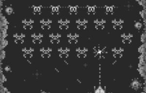 Screenshot of Space Invaders game