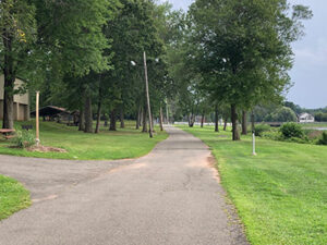 A road in Crawford Lake Park